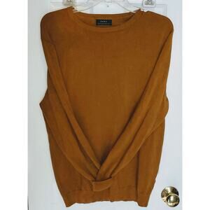 ZARA Mustard color long sweater EUC Sz M